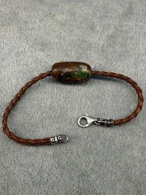 Empourprer Jasper Sterling Bracelet